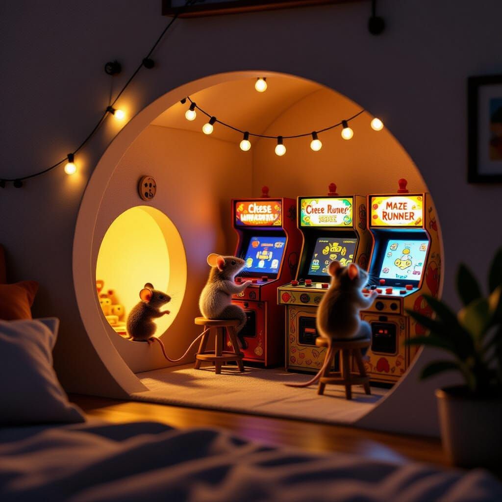 mice arcade  by @randomforyou