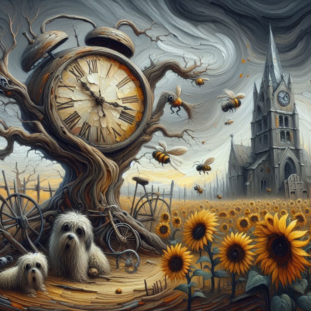 the shivers of a land standing still in time