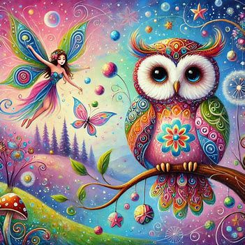 whimsical owl