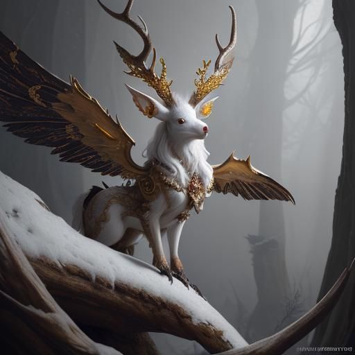 White wolpertinger