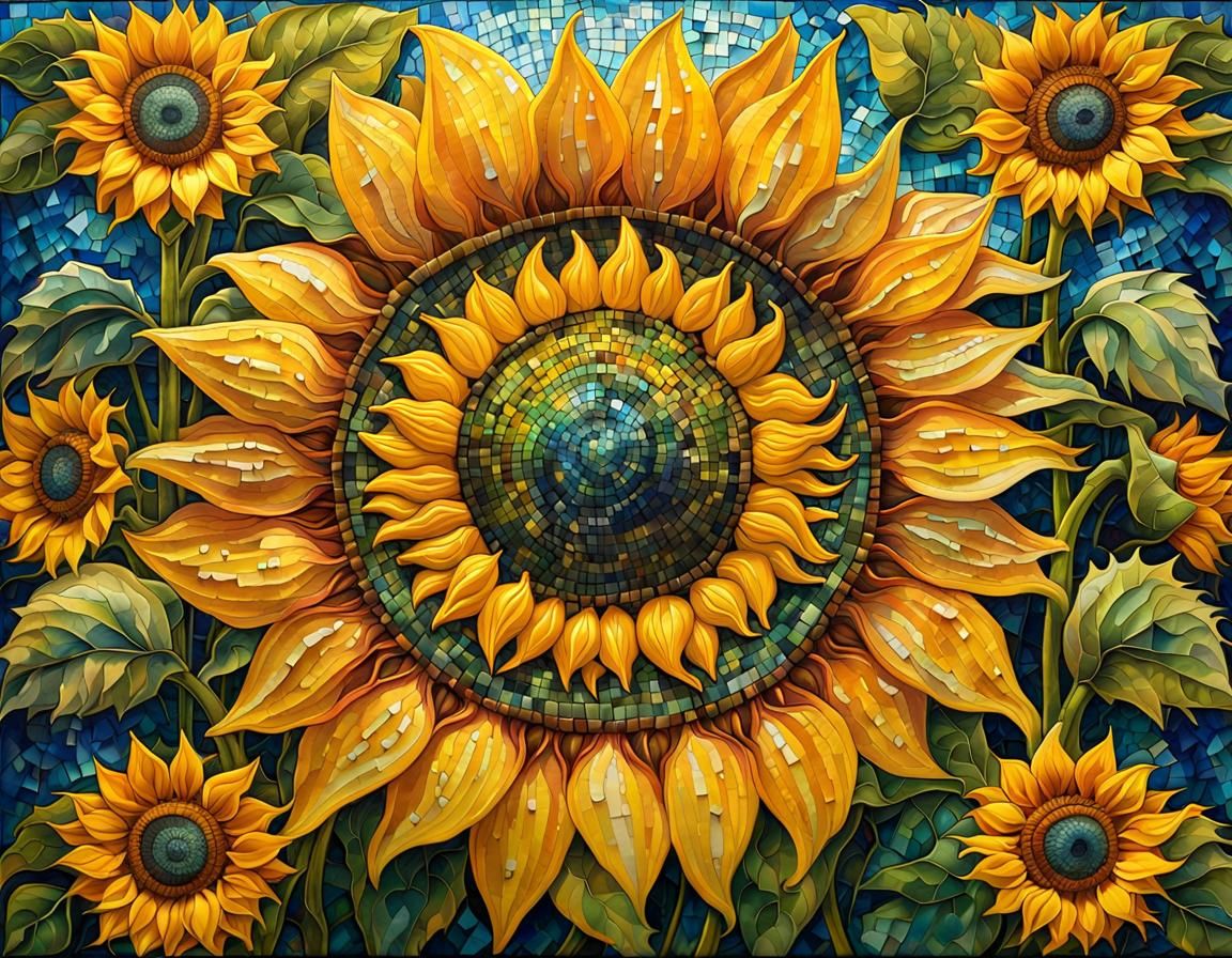 surreal sunflowers  by @ColdBoldTold