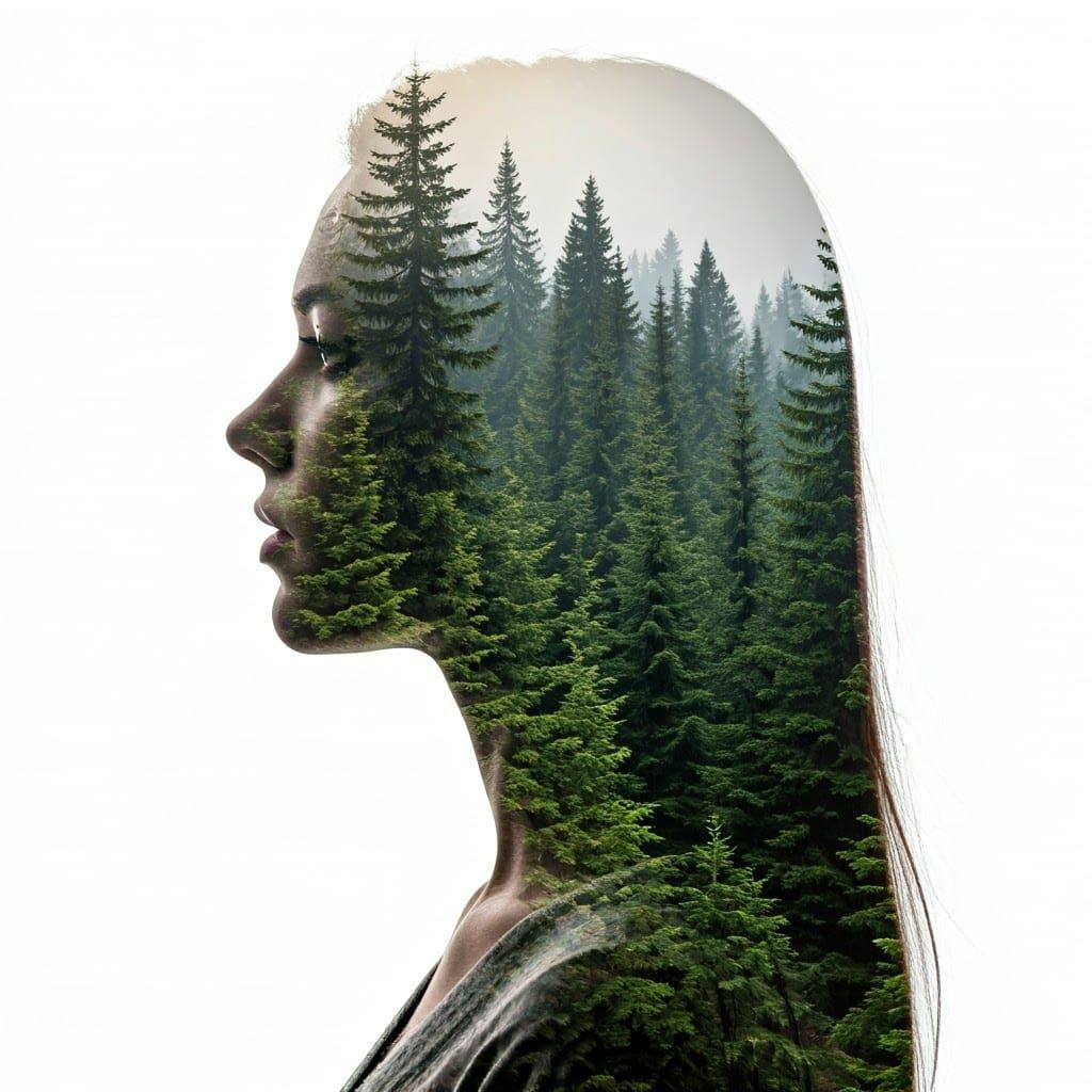 Double Exposure  by @PookiePaints