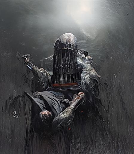 horror Gustave Doré Greg Rutkowski hyperrealism brutalism