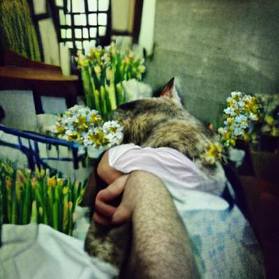 May, she will stay, resting in my arms again.