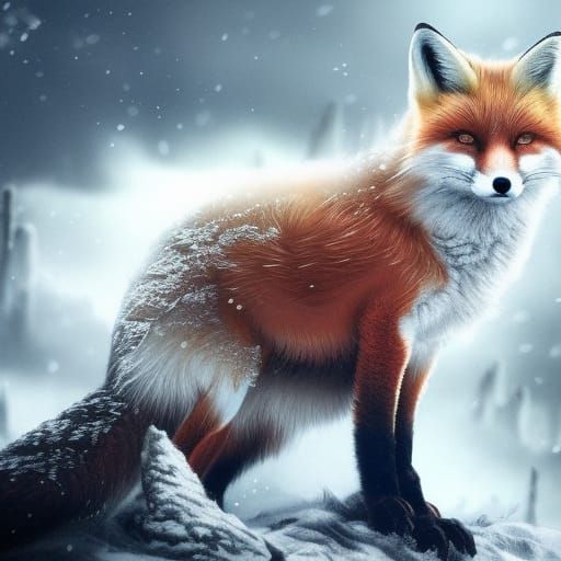 Majestic fox - AI Generated Artwork - NightCafe Creator