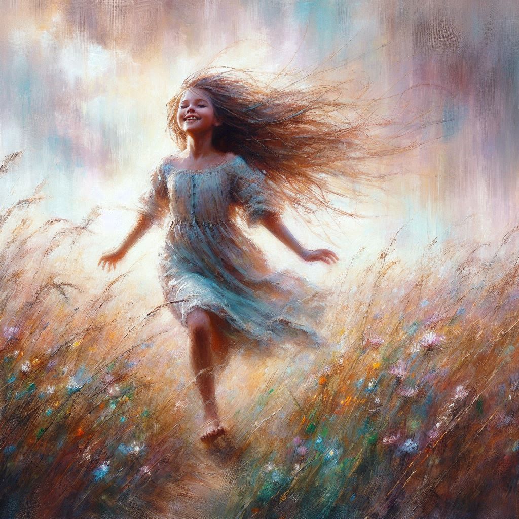 Running young girl  by @dhee noerd