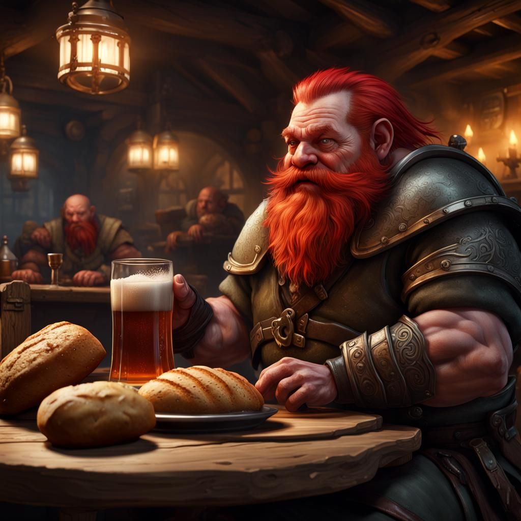 Gimli's Meal - AI Generated Artwork - NightCafe Creator