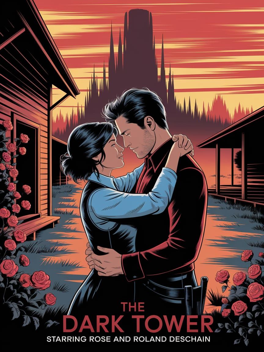 Roland and Rose Deschain: Western Comic Book Art