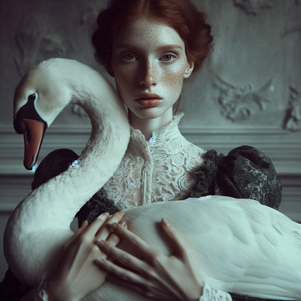The Lady of the House and her White Swan