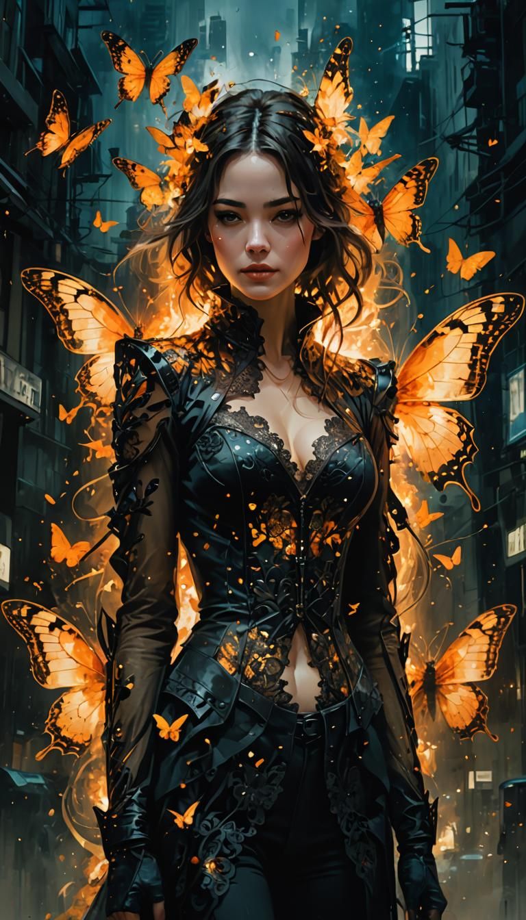 Butterfly girl. - AI Generated Artwork - NightCafe Creator