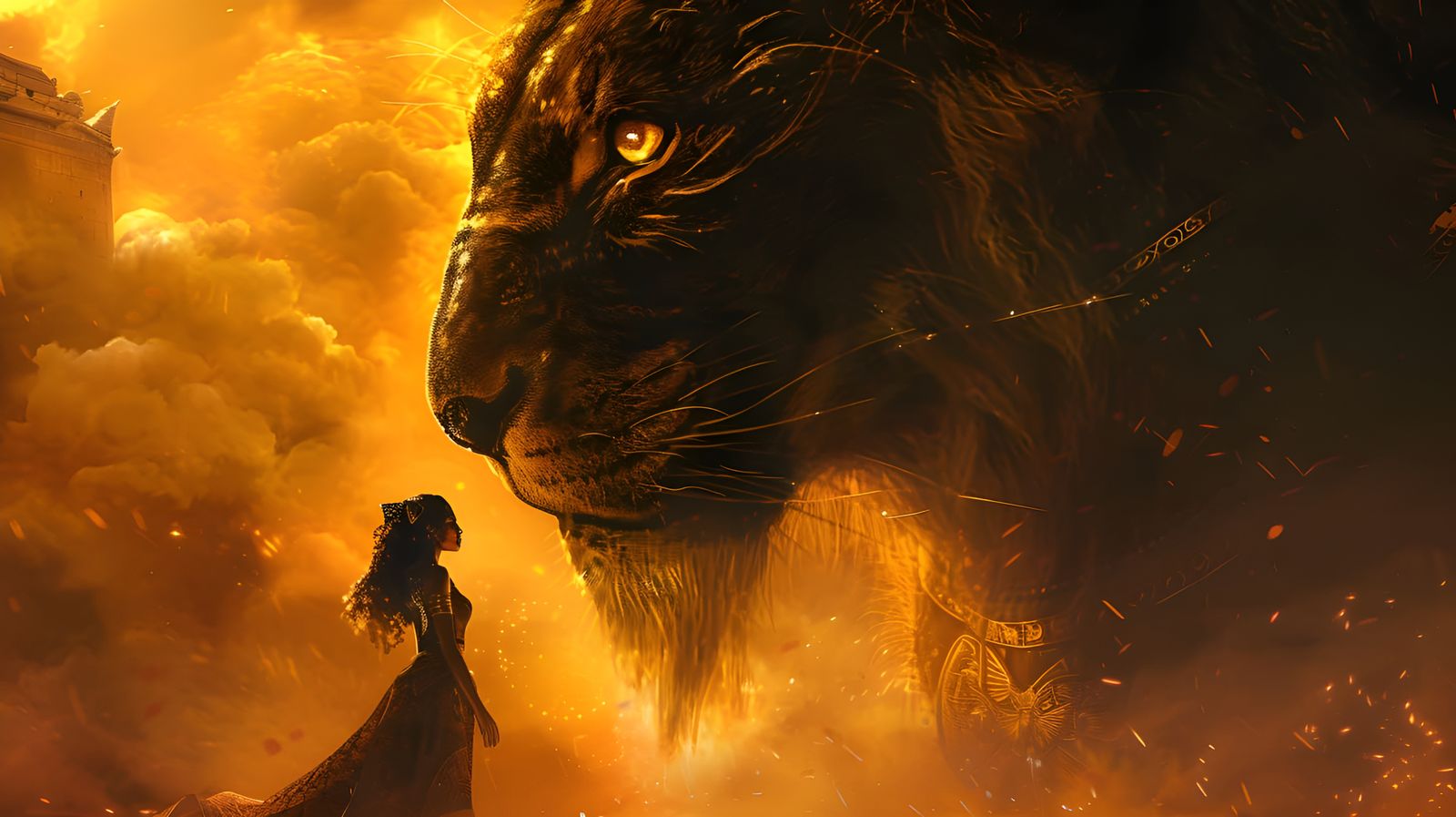 Sekhmet face to face