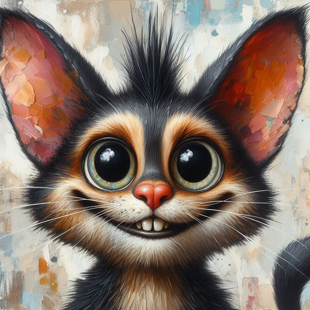Chat rigolard