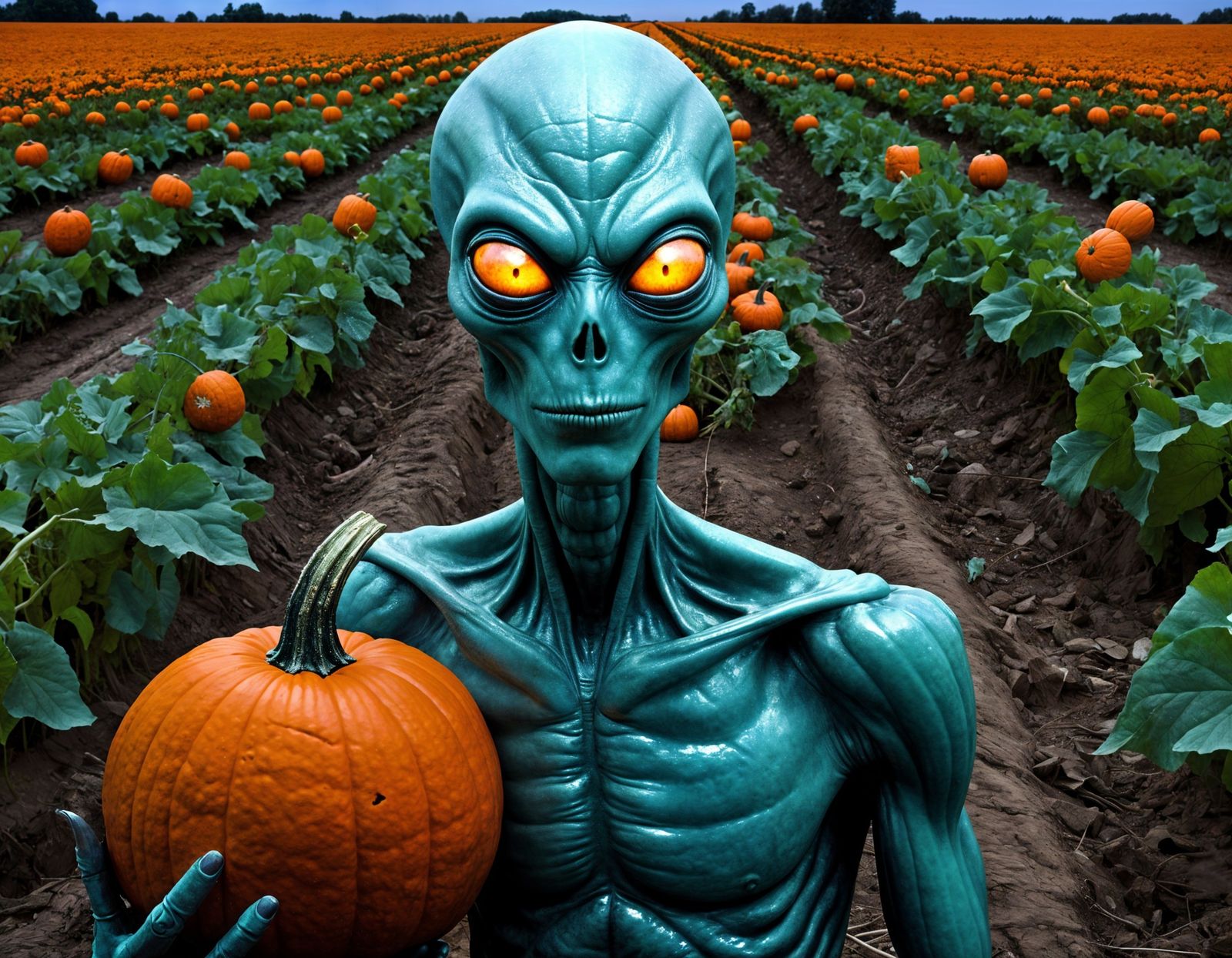 alien pumpkin thief