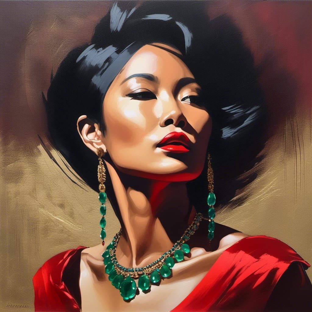 modern acrylic painting