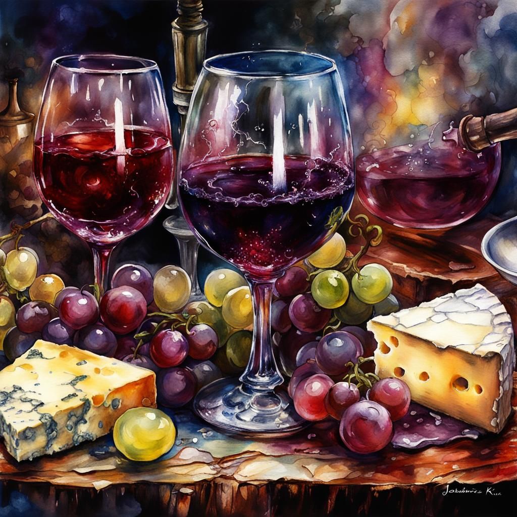 They Go Together like Wine and Cheese  by @Call me Bubbe