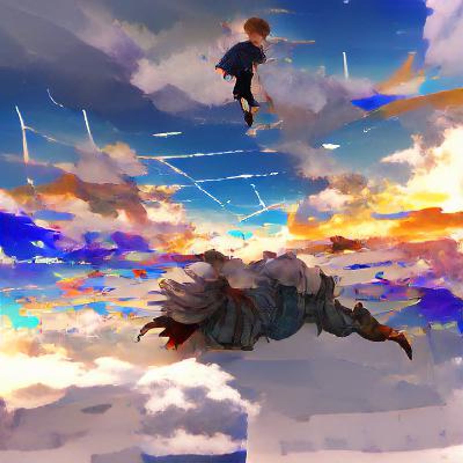 falling from the sky art