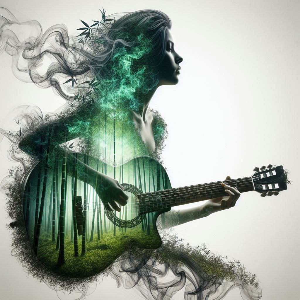 Natural mystic floating through the air