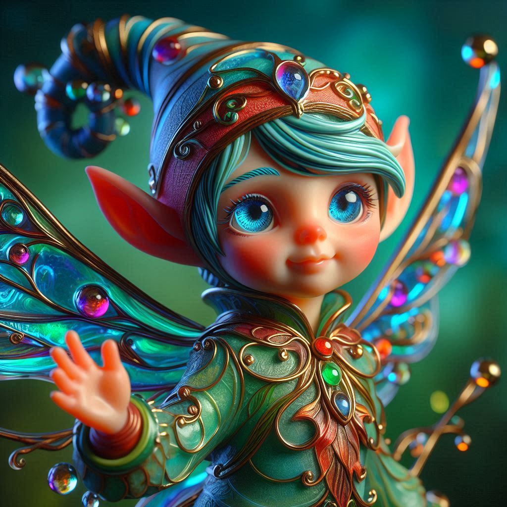 Enameled Glass Figurine