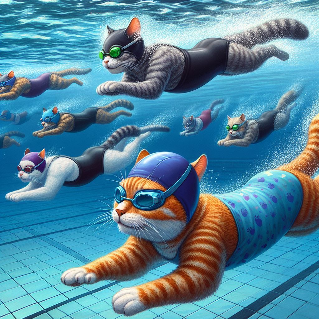 Cat Female Swimmers