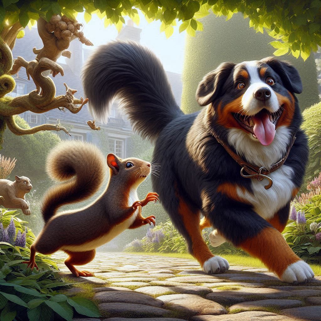 Mischievous squirrel