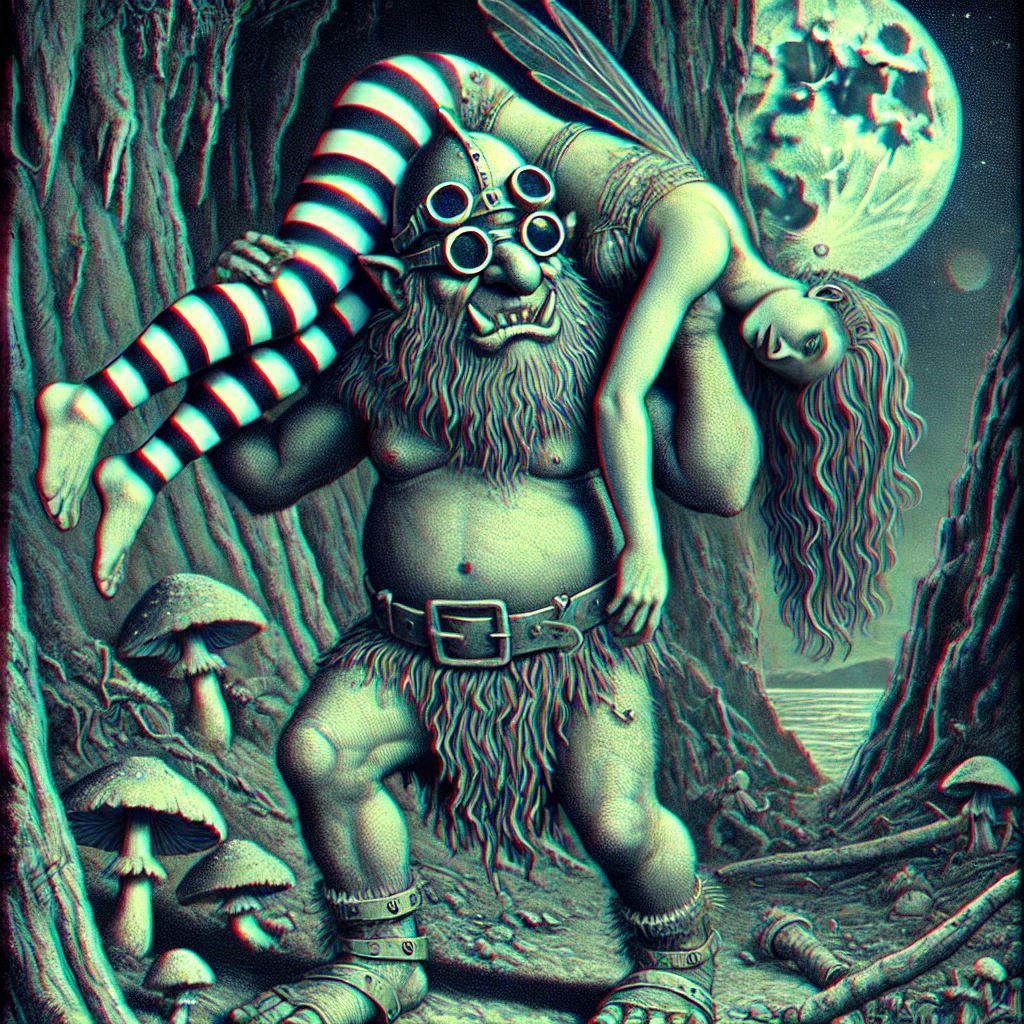 🟦𝀂🟥𝀅 a troll stealing away a fairy bride 🟦𝀂🟥𝀅   3D!!!!!! 🟦𝀂🟥𝀅