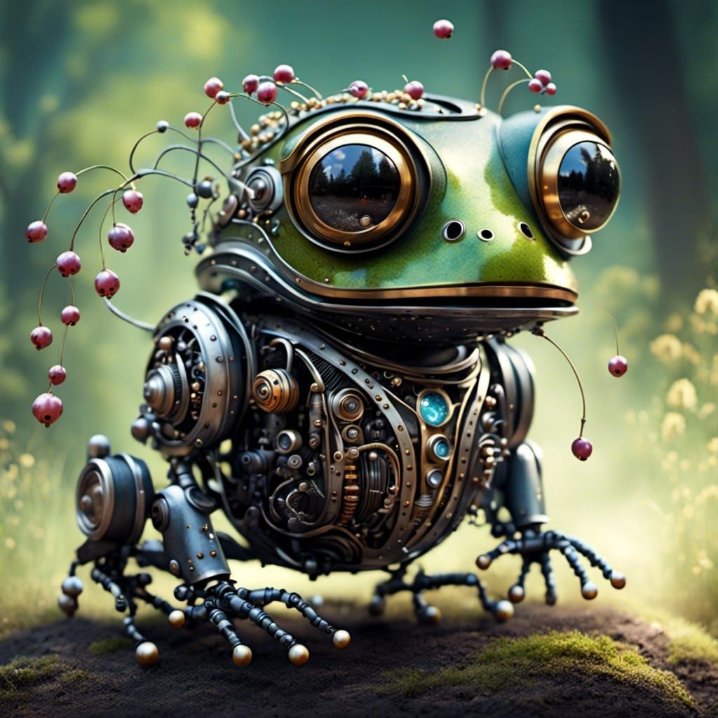  <lora:Robots:1.0> frog