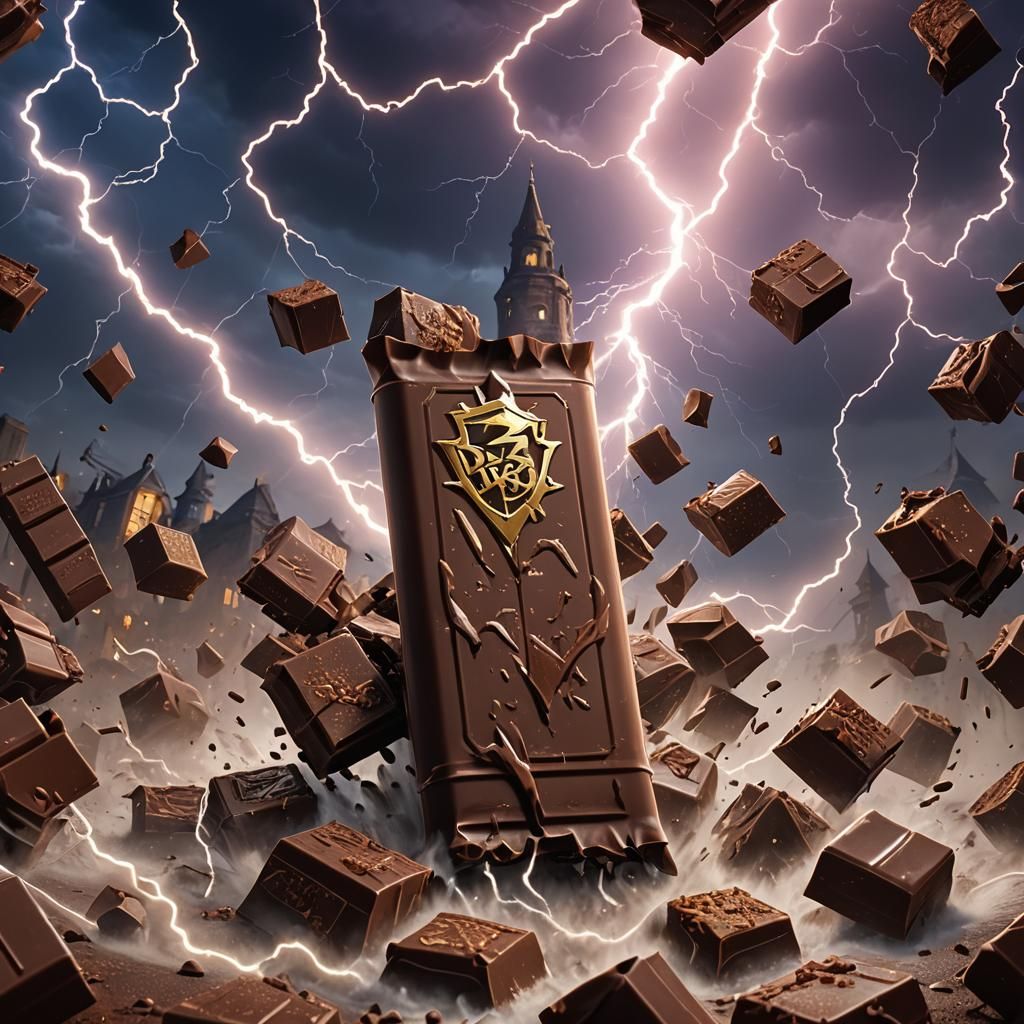 mr beast feastables chocolate bar under lightning