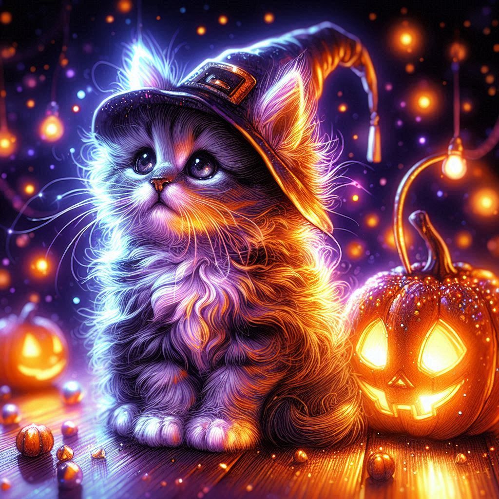 Halloween Kitten