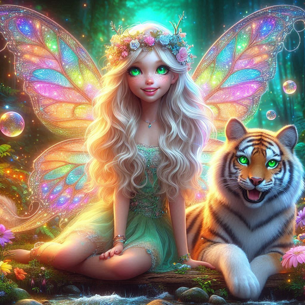 Wolfie, Aurora and Wilson in an Enchanted Forest