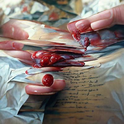 Poetry bleeding from my fingers
