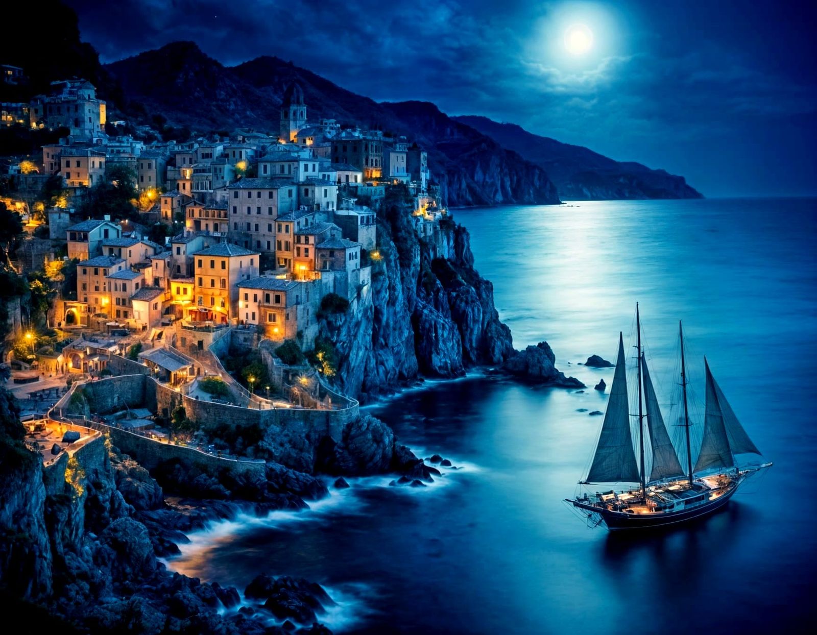 "Quiet Coastal Night"  by @Swervin Ervin