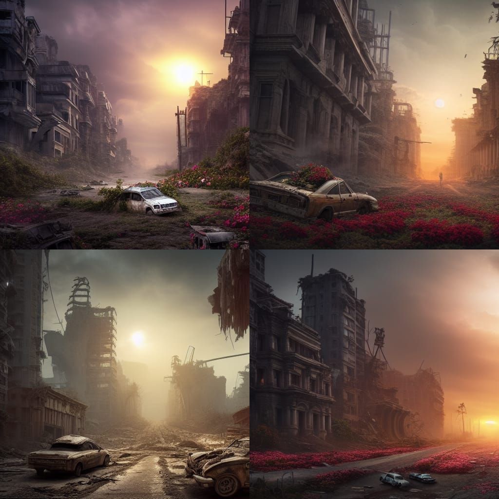 post-apocalyptic city 🌱 undefined