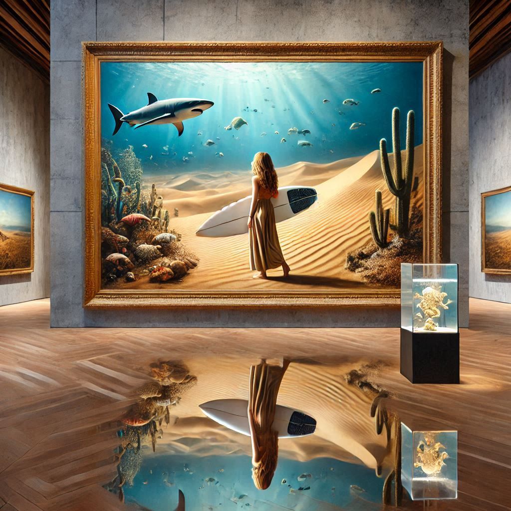 Woman with surfboard