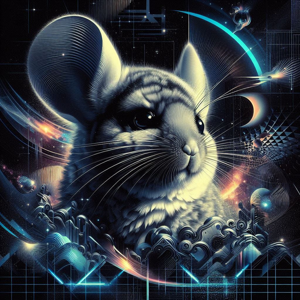 Maximalist Chinchilla Art