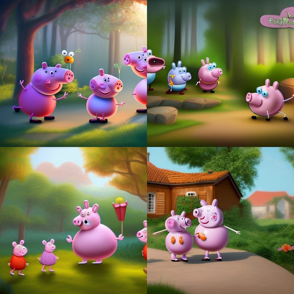 peppa pig realistic