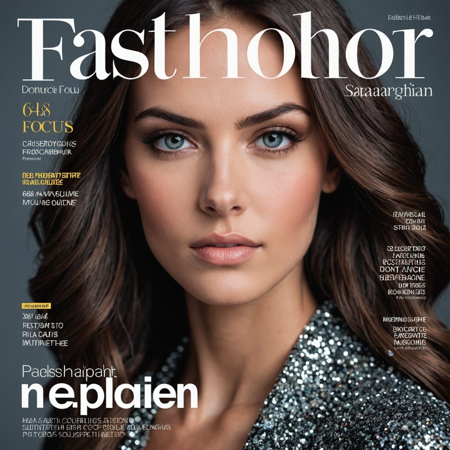 Fashion Magazine Cover - AI Generated Artwork - NightCafe Creator