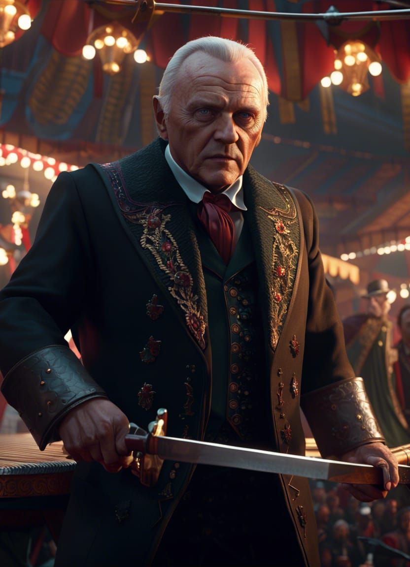 Hannibal the Amazing, Knife Throwing Master   by @Metal Album Man