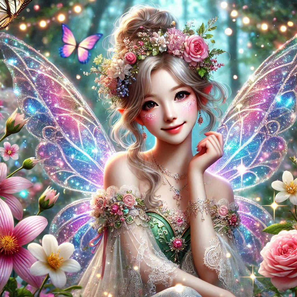 beautiful and enchanting fairy
