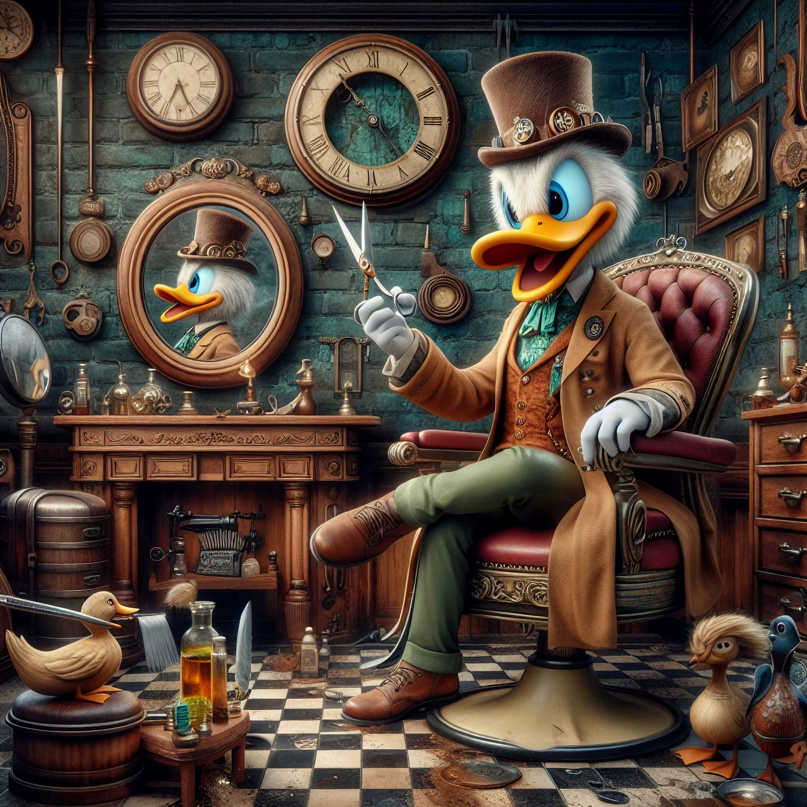 Steampunk Disney characters