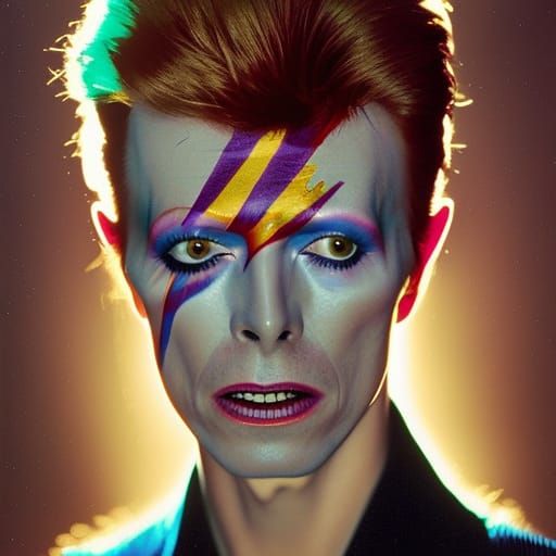 David Bowie - AI Generated Artwork - NightCafe Creator