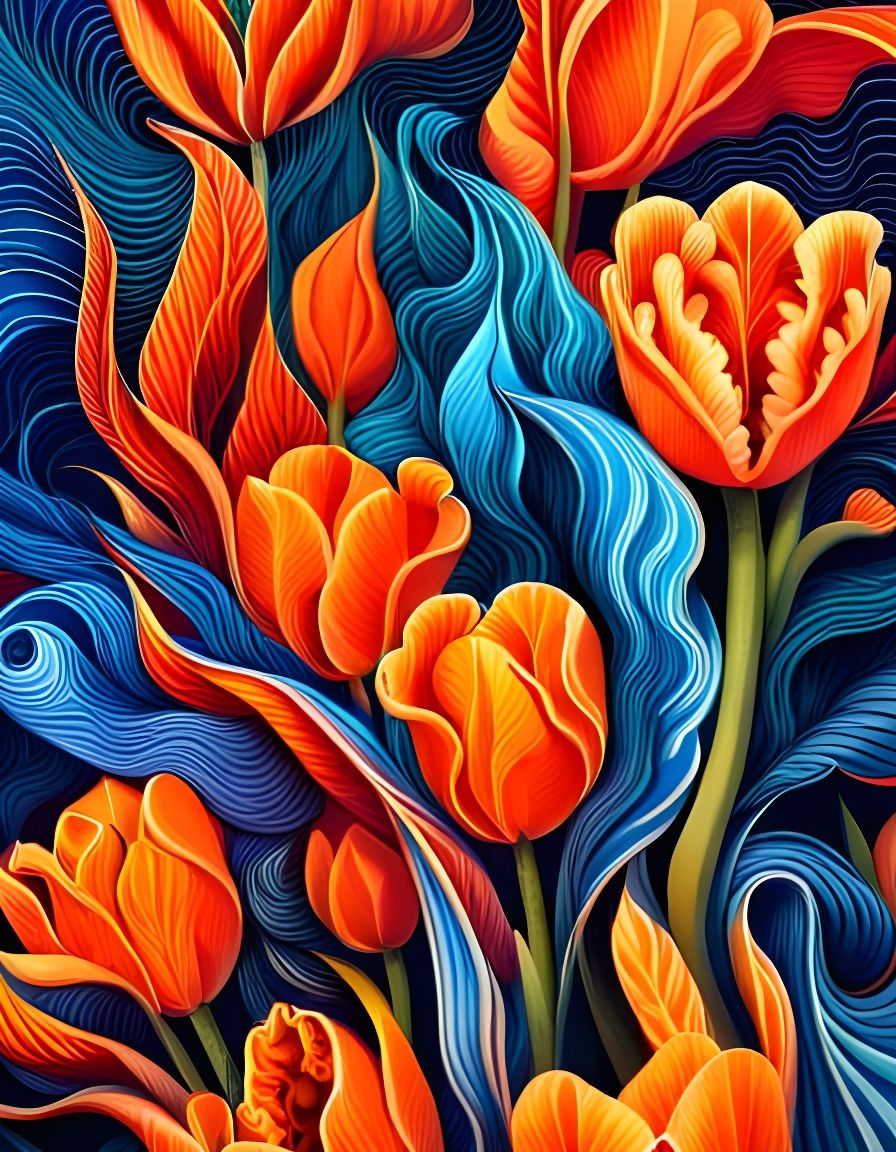 Dreaming Tulips  by @lawrencelot