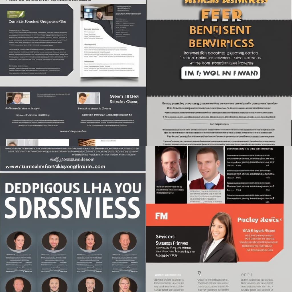 I'm in need of a 1-page flyer that describes by business' se...