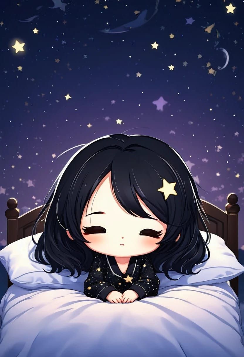 Sleeping 👩🏻🖤✨💤😴🌙