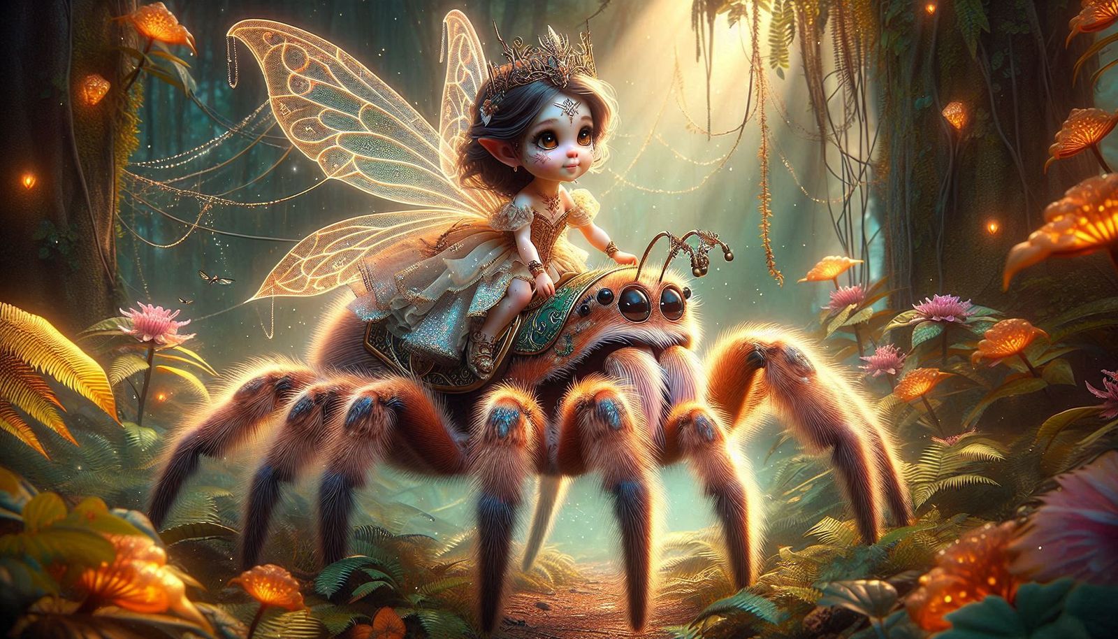 Fairly Princess and her Spider Steed