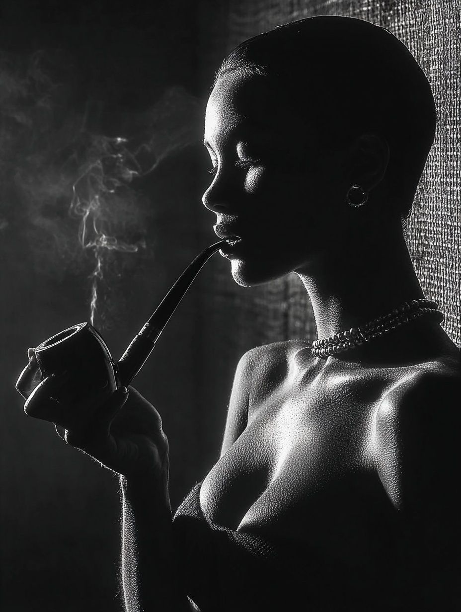 Die Pfeifenraucherin