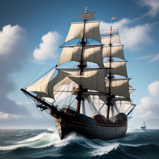 Vessel classification exercise: Brigantine? No.  Sloop? No. Schooner? No.  ... Aw, Frigate!