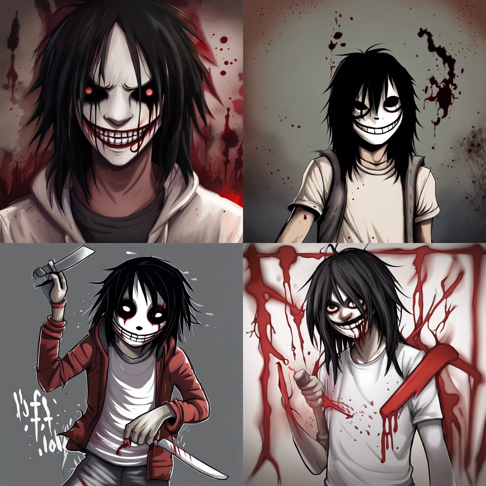 Jeff The Killer - AI Generated Artwork - NightCafe Creator