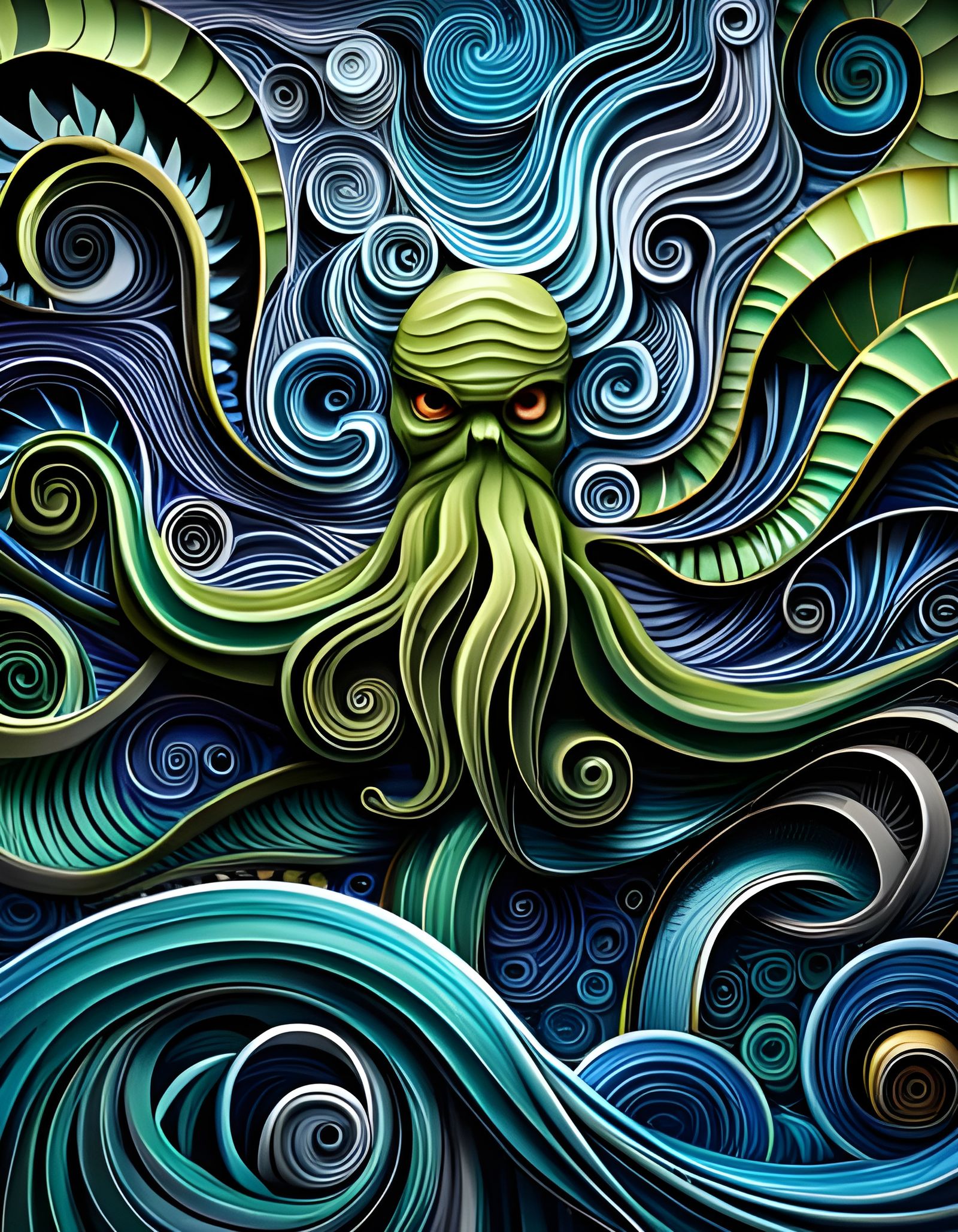 Paper Cthulhu  by @Manaland