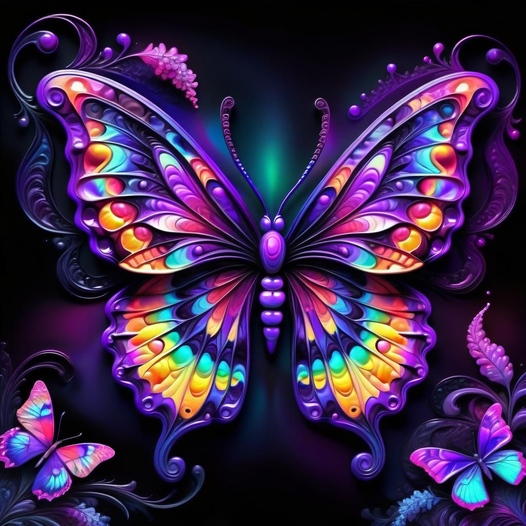 The Beauty of a Butterfly - AI Generated Artwork - NightCafe Creator