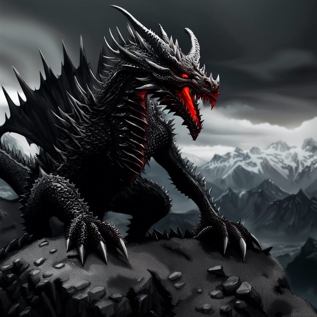 Black Dragon - AI Generated Artwork - NightCafe Creator